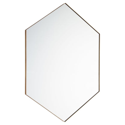 Quorum  Hexagon Brasson Mirror - Gold 13-2840-21