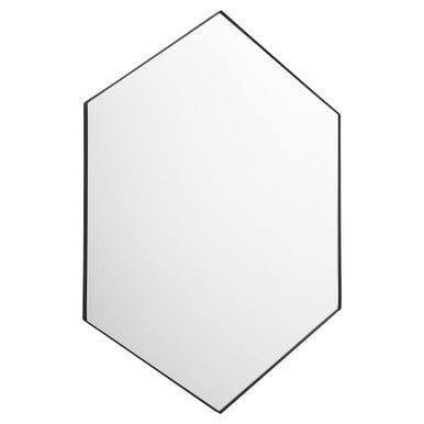 Quorum  Hexagon Brasson Mirror - Matte Black 13-2840-59