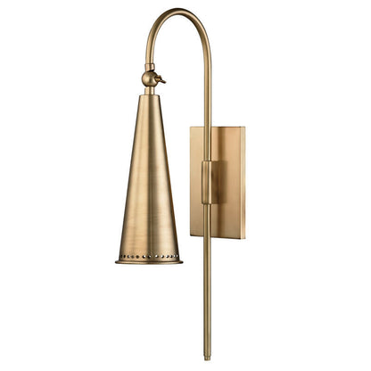 Hudson Valley Lighting Alva Wall Sconce in Aged Brass 1300-AGB