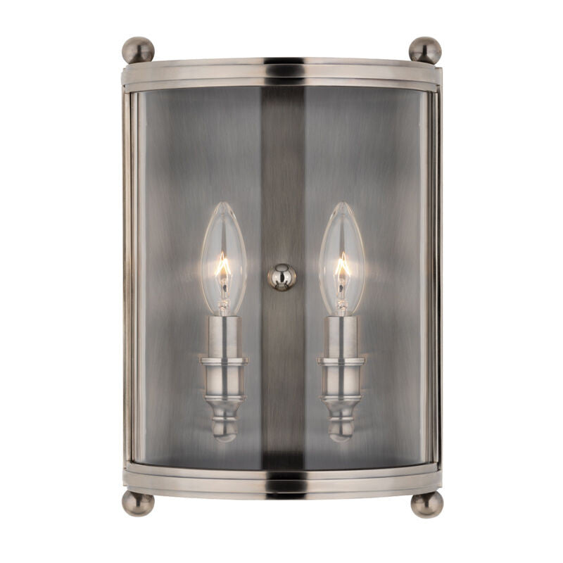 Hudson Valley Lighting Mansfield Wall Sconce in Antique Nickel 1302-AN