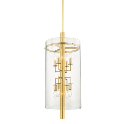 Hudson Valley Lighting Baxter Lantern in Aged Brass 1308-AGB