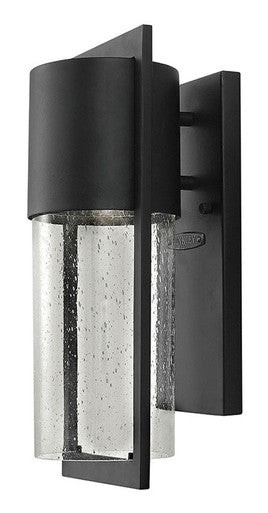 Hinkley Lighting Shelter Small Wall Mount Lantern Black Integrated LED Bulb(s) 1320BK-LED