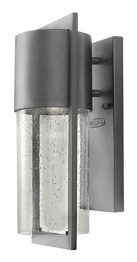 Hinkley Lighting Shelter Small Wall Mount Lantern Hematite 1320HE