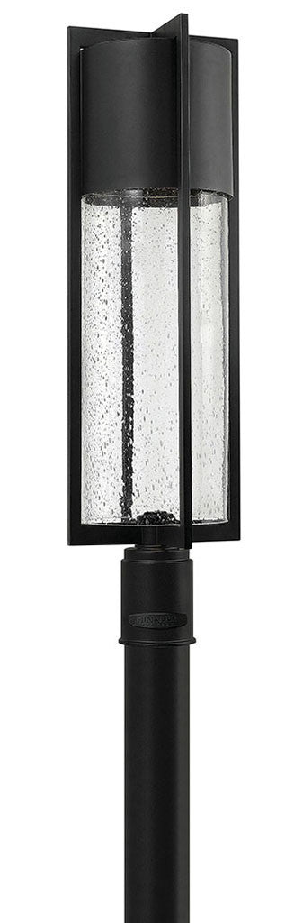 Hinkley Lighting Shelter Large Post Top or Pier Mount Lantern Black Integrated LED Bulb(s) 1321BK-LED