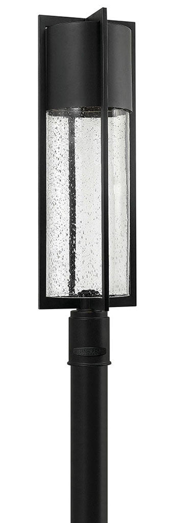 Hinkley Lighting Shelter Large Post Top or Pier Mount Lantern Black 1321BK