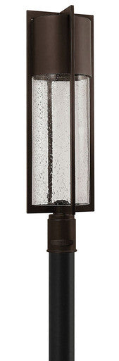 Hinkley Lighting Shelter Large Post Top or Pier Mount Lantern Buckeye Bronze 1321KZ