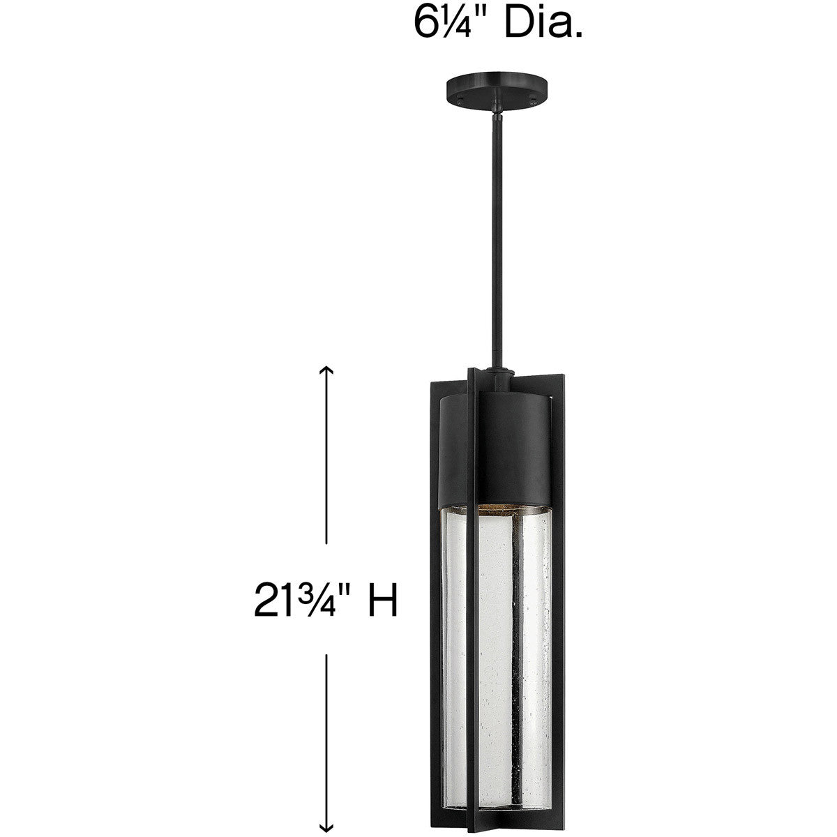 Hinkley Lighting Shelter Medium Hanging Lantern Black 1322BK