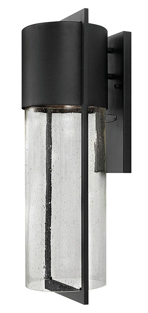 Hinkley Lighting Shelter Large Wall Mount Lantern Black Integrated LED Bulb(s) 1325BK-LED