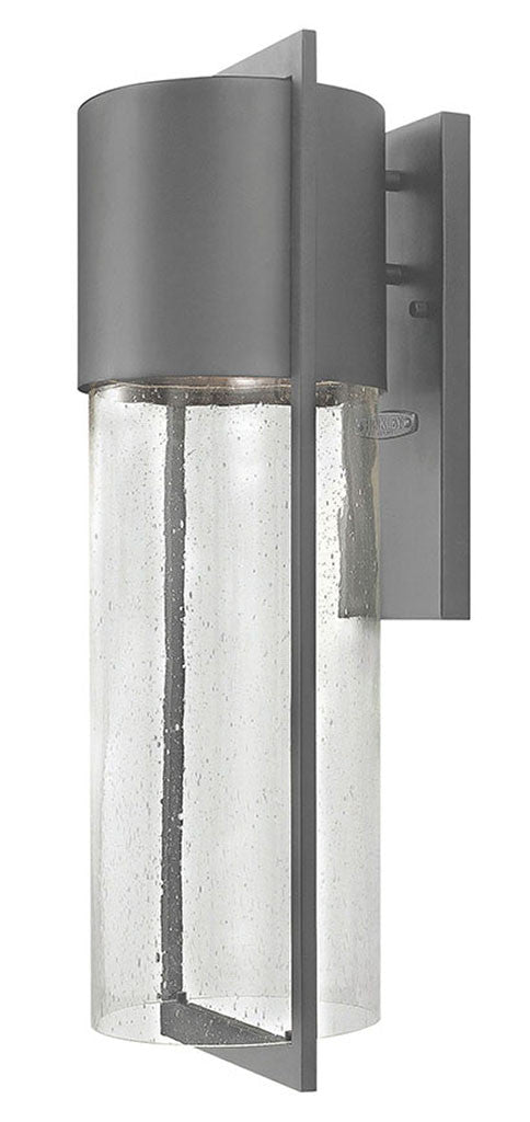 Hinkley Lighting Shelter Large Wall Mount Lantern Hematite Integrated LED Bulb(s) 1325HE-LED