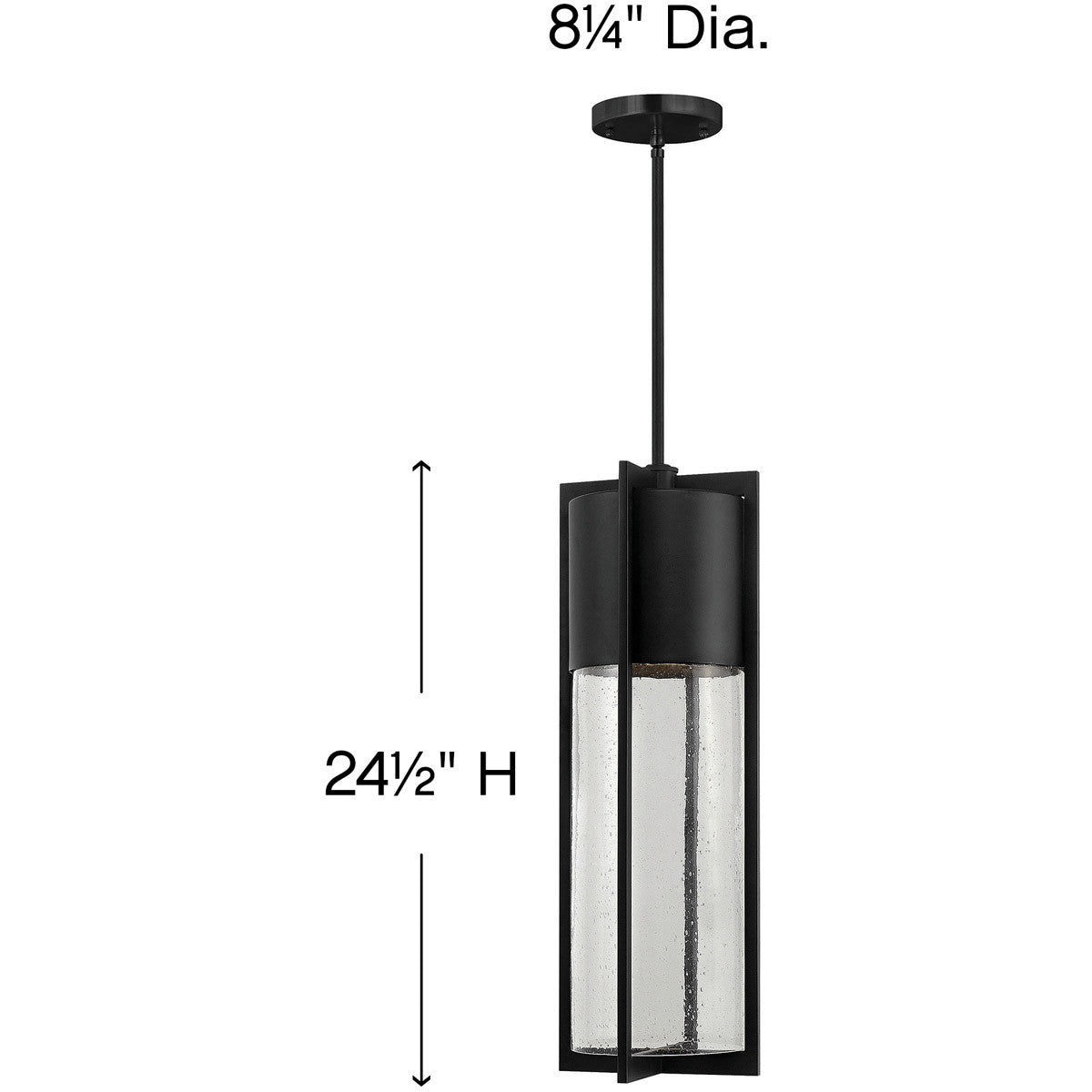 Hinkley Lighting Shelter Large Hanging Lantern Black 1328BK