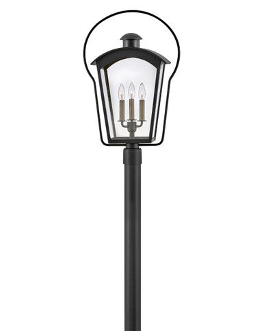 Hinkley Lighting Yale Large Post Top or Pier Mount Lantern Black 13301BK