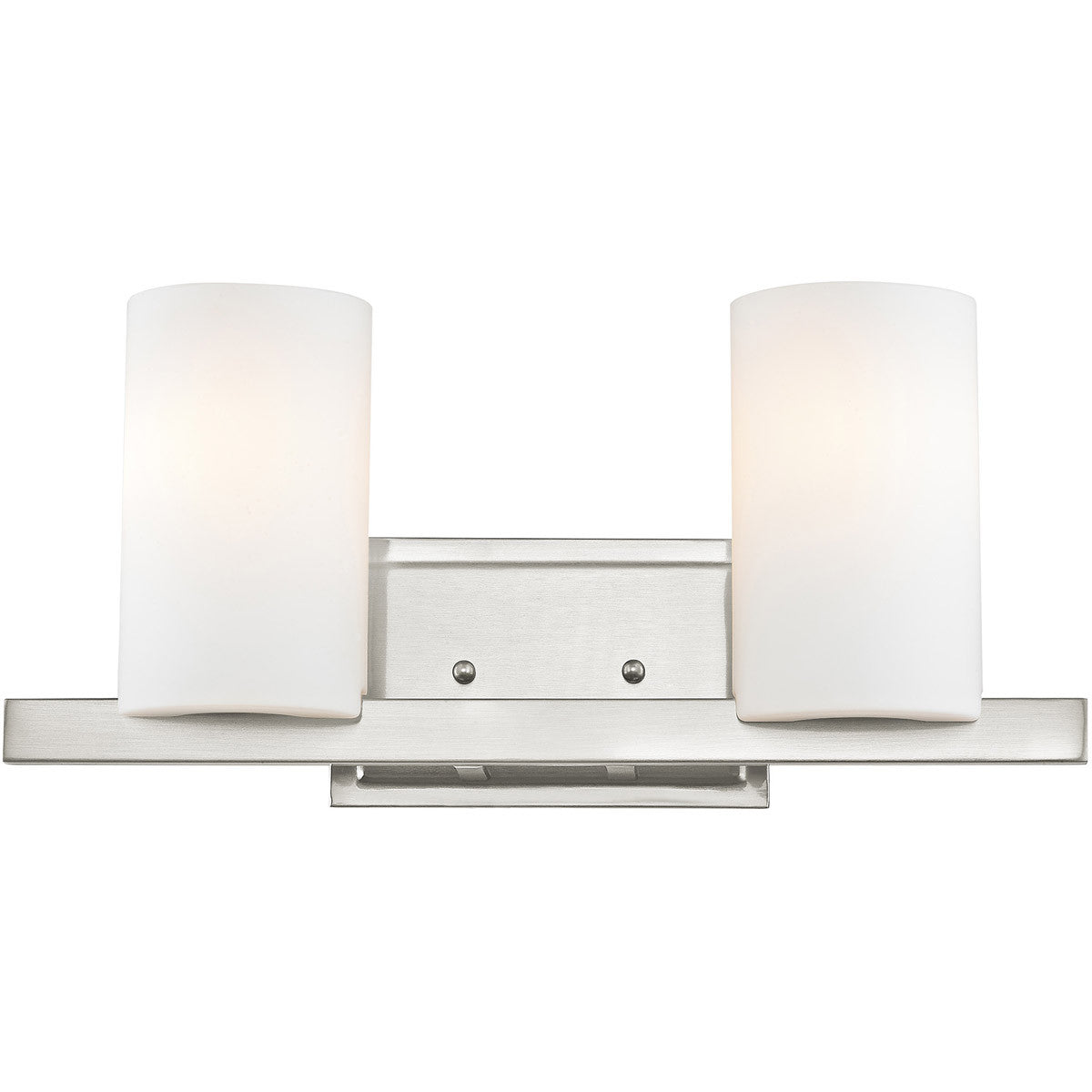 Livex Lighting Astoria Collection 2 Light Brushed Nickel Bath Light in Brushed Nickel 1332-91