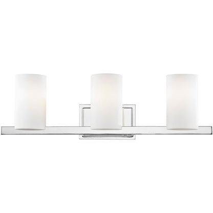 Livex Lighting Astoria Collection 3 Light Polished Chrome Bath Light in Polished Chrome 1333-05