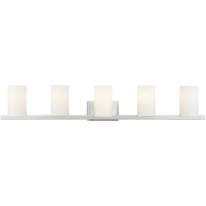 Livex Lighting Astoria Collection 5 Light Brushed Nickel Bath Light in Brushed Nickel 1335-91