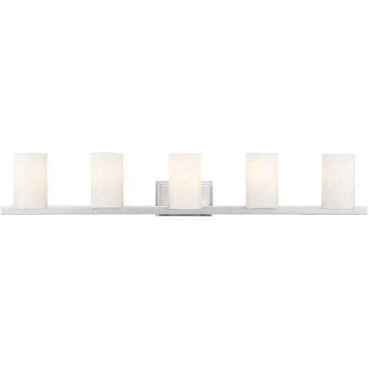 Livex Lighting Astoria Collection 5 Light Brushed Nickel Bath Light in Brushed Nickel 1335-91