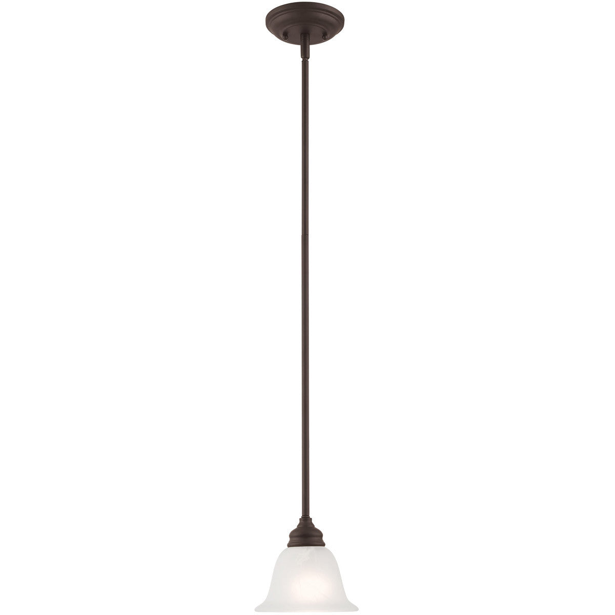 Livex Lighting Essex Collection 1 Light Bronze Mini Pendant in Bronze 1340-07