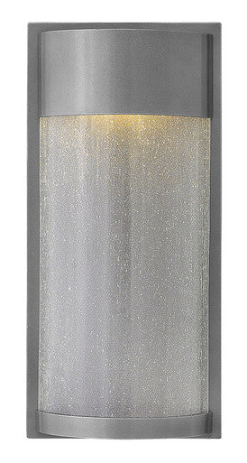 Hinkley Lighting Shelter Medium Wall Mount Lantern Hematite 1344HE