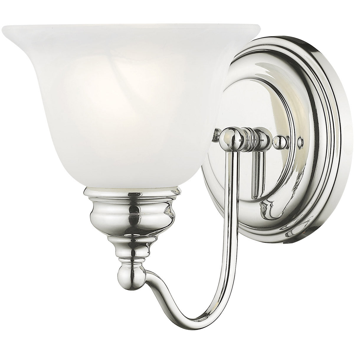 Livex Lighting Essex Collection 1 Light Polished Chrome Bath Light in Polished Chrome 1351-05