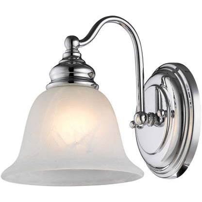 Livex Lighting Essex Collection 1 Light Polished Chrome Bath Light in Polished Chrome 1351-05