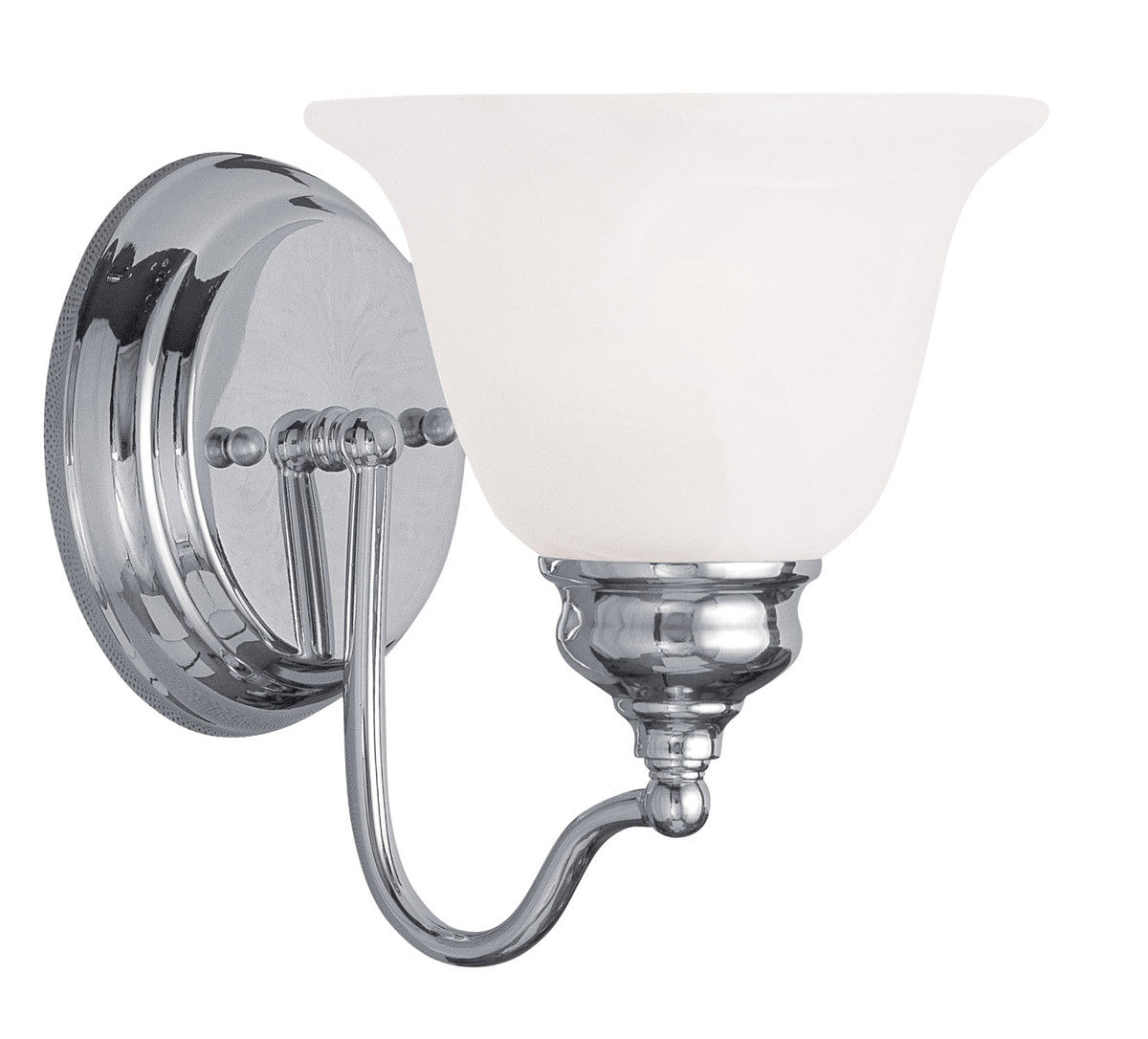 Livex Lighting Essex Collection 1 Light Polished Chrome Bath Light in Polished Chrome 1351-05