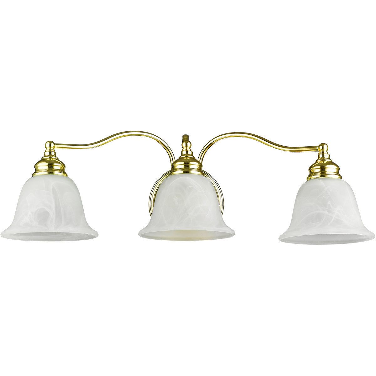 Livex Lighting Essex Collection 3 Light Polished Brass Bath Light in Polished Brass 1353-02