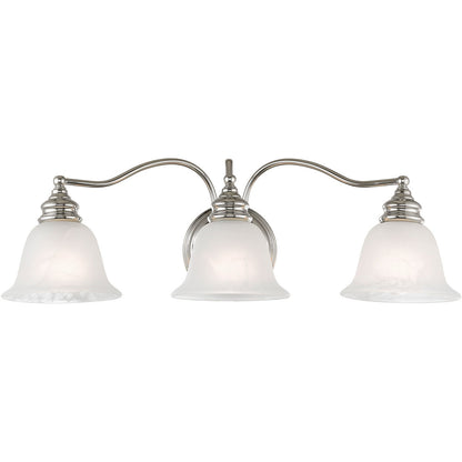 Livex Lighting Essex Collection 3 Light Polished Chrome Bath Light in Polished Chrome 1353-05