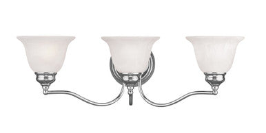 Livex Lighting Essex Collection 3 Light Polished Chrome Bath Light in Polished Chrome 1353-05