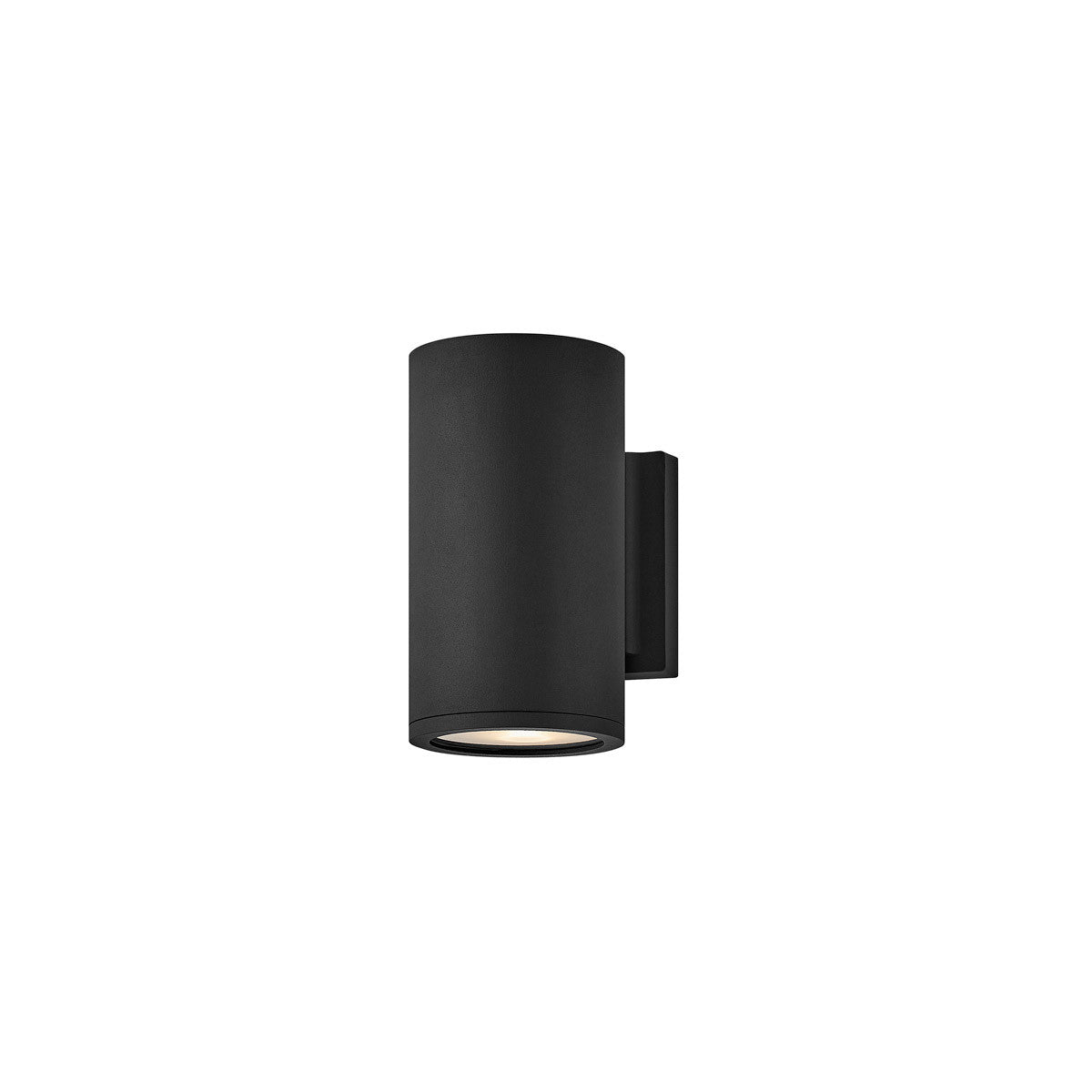 Hinkley Lighting Silo Small Down Light Wall Mount Lantern Black LED Bulb(s) Included 13590BK-LL