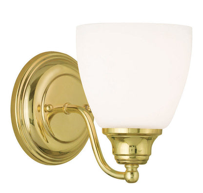 Livex Lighting Somerville Collection 1 Light Polished Brass Wall Sconce in Polished Brass 13671-02