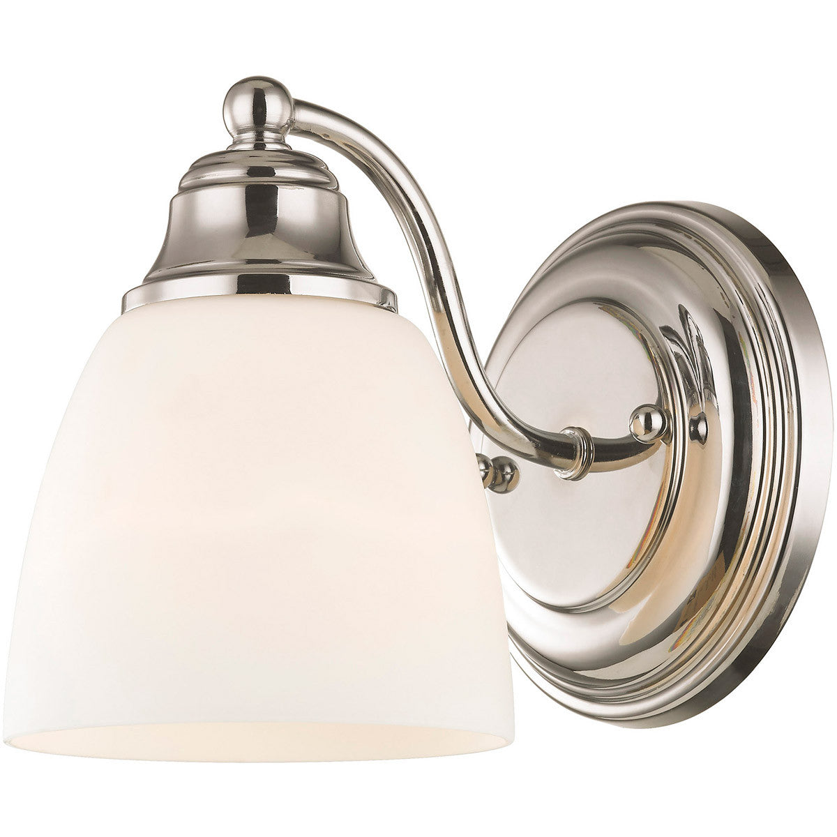 Livex Lighting Somerville Collection 1 Light Polished Chrome Wall Sconce in Polished Chrome 13671-05