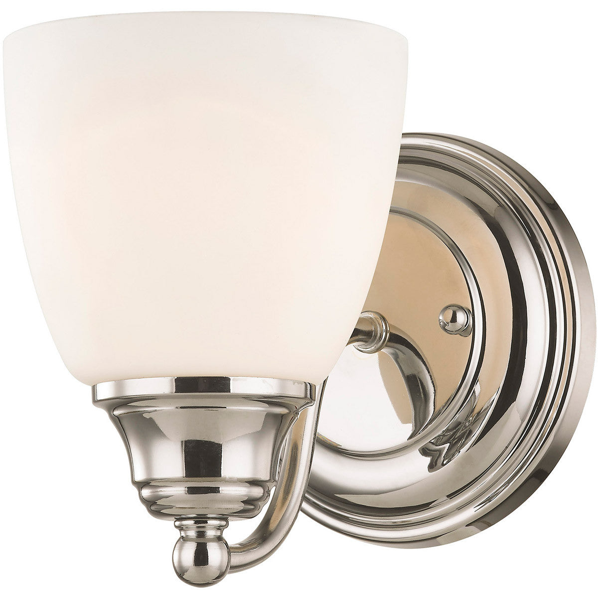 Livex Lighting Somerville Collection 1 Light Polished Chrome Wall Sconce in Polished Chrome 13671-05