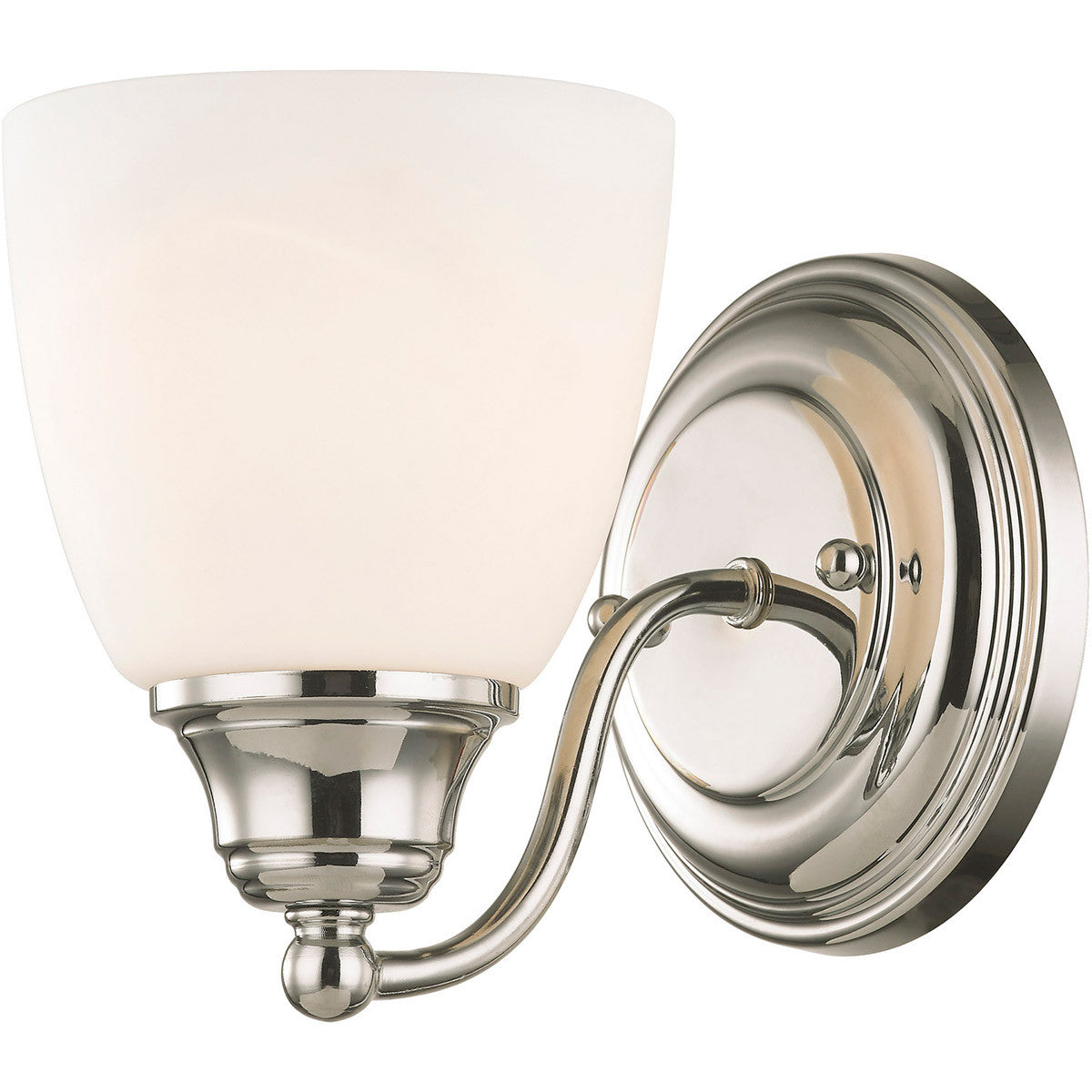 Livex Lighting Somerville Collection 1 Light Polished Chrome Wall Sconce in Polished Chrome 13671-05