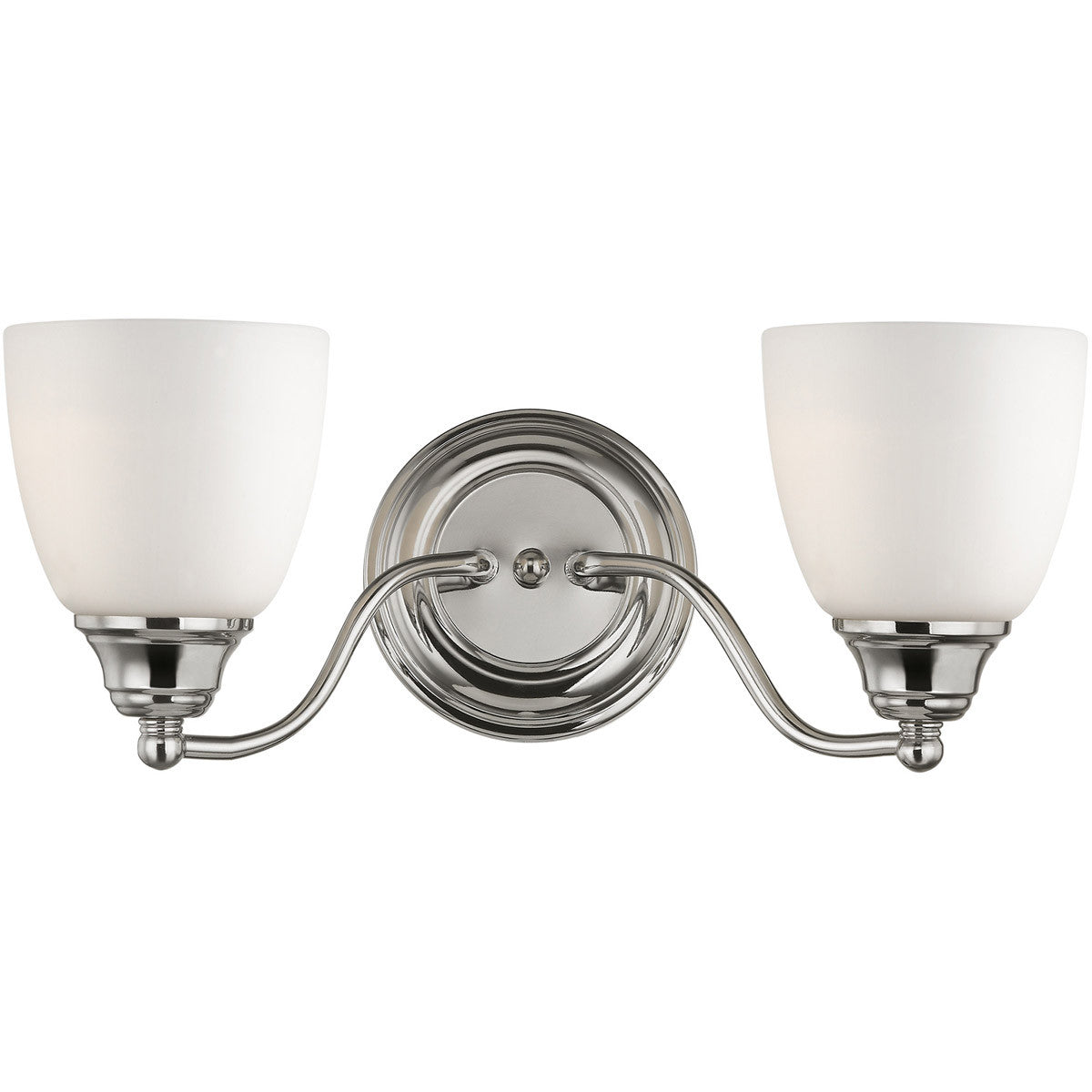 Livex Lighting Somerville Collection 2 Light Polished Chrome Bath Light in Polished Chrome 13672-05