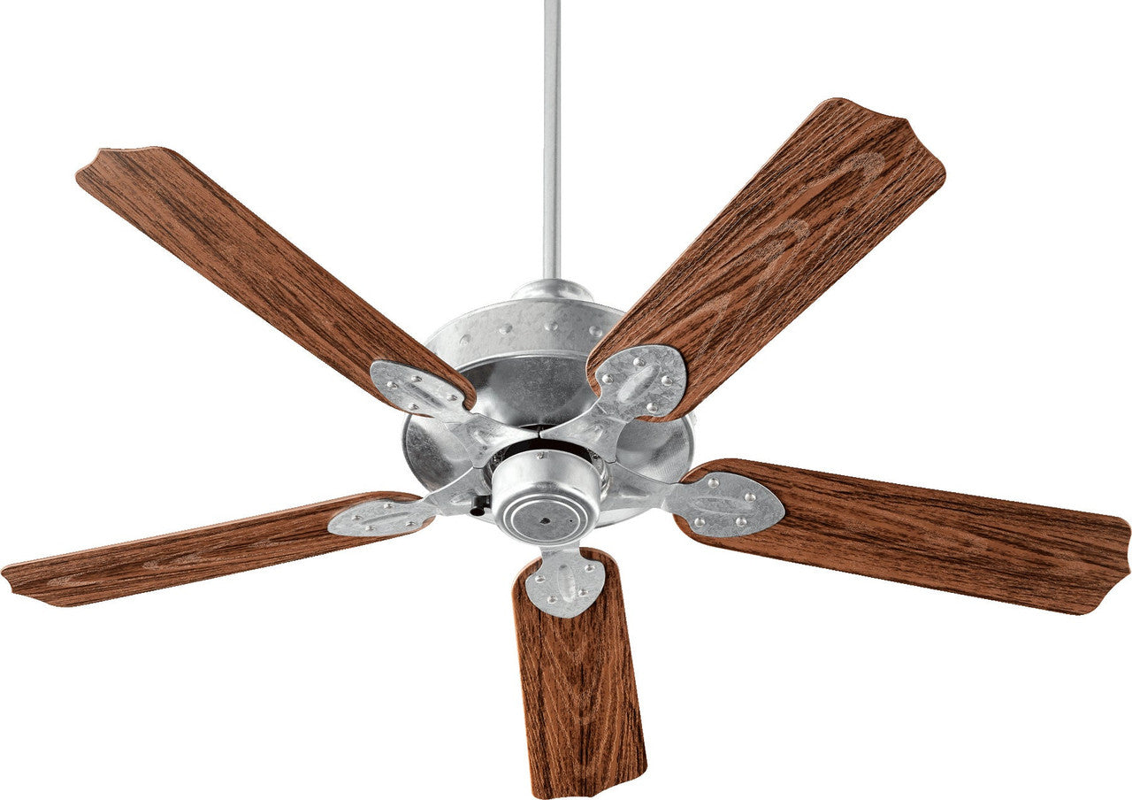 Quorum HUDSON Patio Fan in Galvanized 137525-924