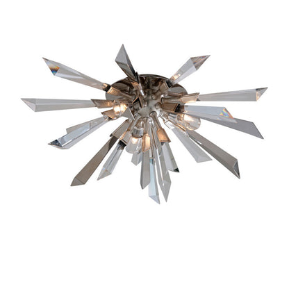 Corbett Lighting Inertia Flush Mount in Silver Leaf 140-33