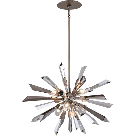 Corbett Lighting Inertia Chandelier in Silver Leaf 140-46