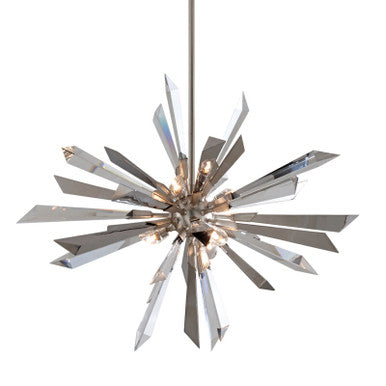 Corbett Lighting Inertia Chandelier in Silver Leaf 140-47