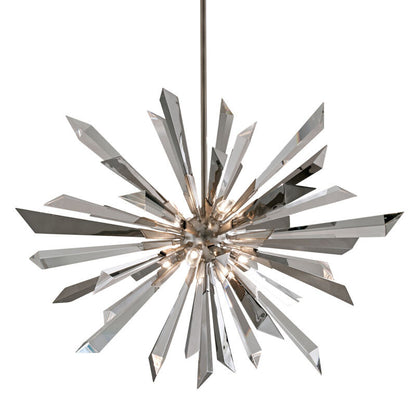 Corbett Lighting Inertia Chandelier in Silver Leaf 140-48