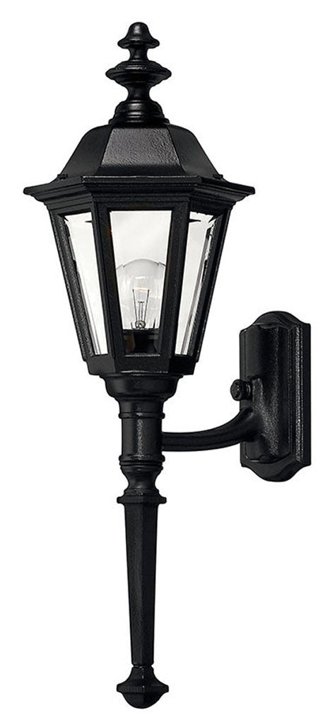 Hinkley Lighting Manor House Medium Wall Mount Lantern with Tail Black 1410BK