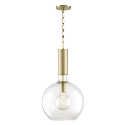 Hudson Valley Lighting Raleigh Pendant in Aged Brass 1413-AGB