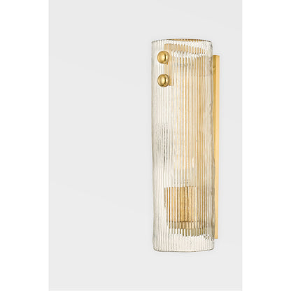 Hudson Valley Lighting Prospect Park Wall Sconce in Aged Brass 1414-AGB