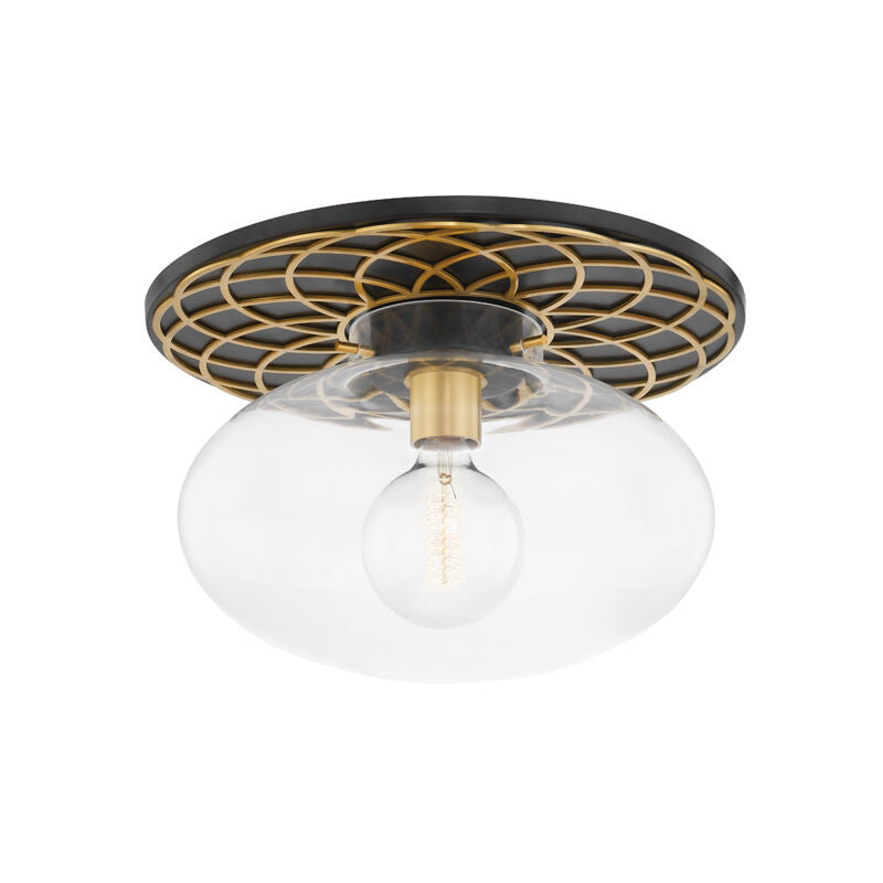 Hudson Valley Lighting New Paltz Semi Flush in Aged Old Bronze 1418-AOB