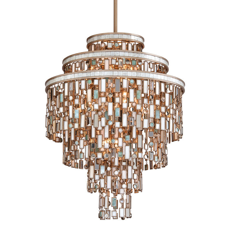 Corbett Lighting Dolcetti Chandelier in Dolcetti Silver 142-413