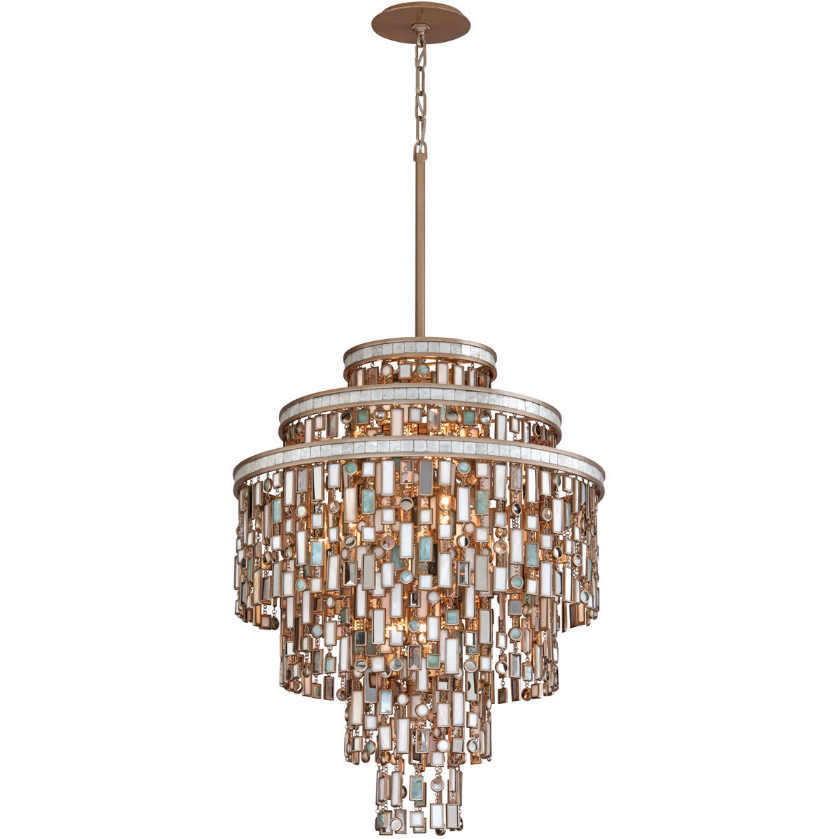 Corbett Lighting Dolcetti Chandelier in Dolcetti Silver 142-413