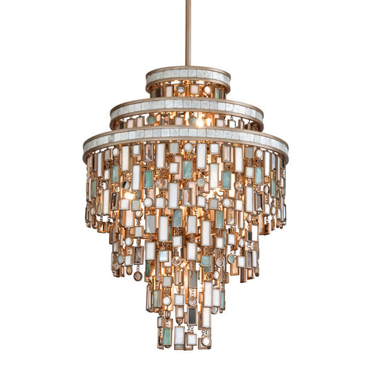 Corbett Lighting Dolcetti Chandelier in Champagne Leaf 142-47-CPL