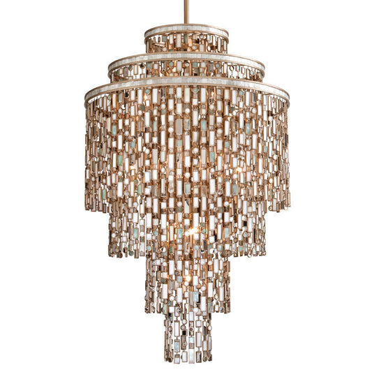 Corbett Lighting Dolcetti Chandelier in Champagne Leaf 142-719-CPL