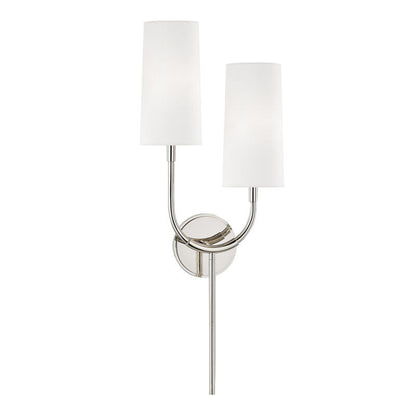 Hudson Valley Lighting Vesper Wall Sconce in Polished Nickel 1422-PN