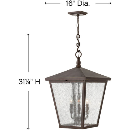 Hinkley Lighting Trellis Extra Large Hanging Lantern Regency Bronze 1428RB