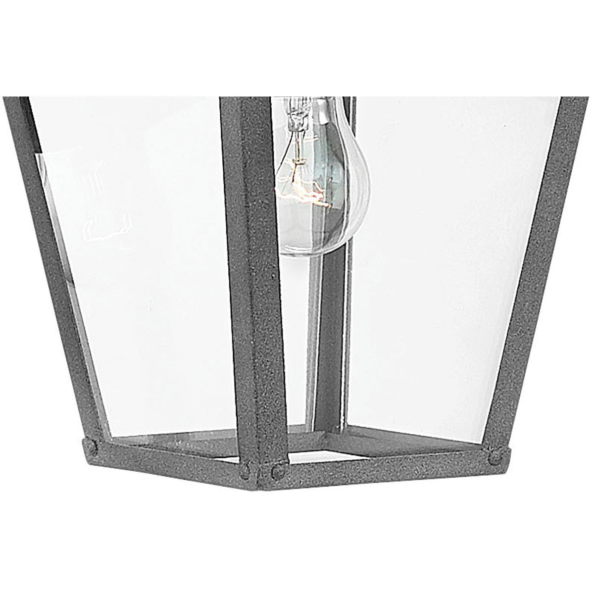 Hinkley Lighting Trellis Small Wall Mount Lantern Aged Zinc 1430DZ