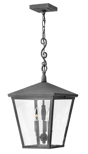 Hinkley Lighting Trellis Large Hanging Lantern Aged Zinc LED Bulb(s) Included 1432DZ-LL